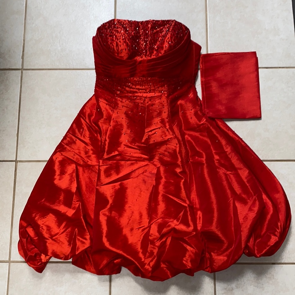 Fiesta Red/Orange Cocktail dress